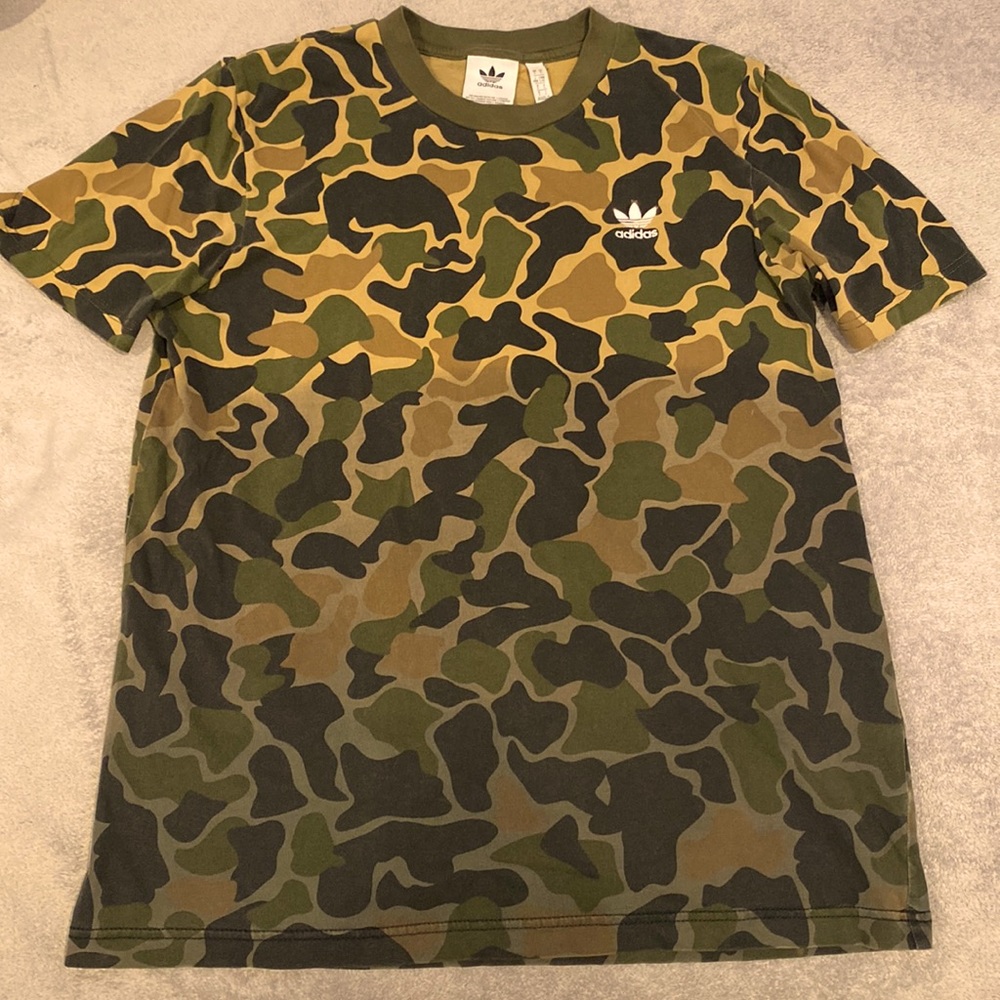 Camo Adidas T-shirt Size Large